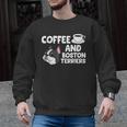 Boston Terrier Lover Coffee And Boston Terriers Men Graphic Sweatshirt, trending gift