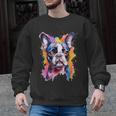 Boston Terrier Lover Pop Art Color Boston Terrier Dog For Men Women Girls Kids Men Graphic Sweatshirt, trending gift