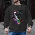 Boston Terrier Lovers Colorful Pop Art Boston Terrier Men Graphic Sweatshirt, trending gift