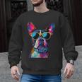Boston Terrier Lovers Pop Art Boston Terrier Men Graphic Sweatshirt, trending gift