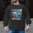 Boston Terrier Santa Starry Night Van Gogh Christmas Dog Men Women Kids Men Graphic Sweatshirt, Boston Terrier Christmas Gifts, trending gift