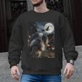 Boston Terrier Selfie Full Moon Flying Witch Halloween Dog Men Graphic Sweatshirt, Boston Terrier Halloween Gifts, trending gift
