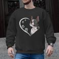 Boston Terrier Shirts For Women Girls Kids Heart Cute Men Graphic Sweatshirt, trending gift