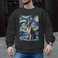 Boston Terrier Van Gogh Starry Night Men Graphic Sweatshirt, trending gift