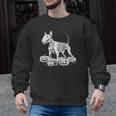 Bull Terrier Skeleton Birthday Halloween Kids Men Graphic Sweatshirt, trending gift