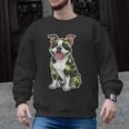 Camo Boston Terrier Pet Owner Camouflage Dog Lover Men Graphic Sweatshirt, trending gift
