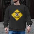 Caution Sign Boston Terrier Dog Bostie Puppy Men Graphic Sweatshirt, trending gift