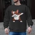 Dabbing Red Boston Terrier Dab Dance Dog Men Women Kids Men Graphic Sweatshirt, trending gift