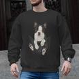Dog Lovers Boston Terrier In Pocket Dog Face For Men Women Kids Men Graphic Sweatshirt, trending gift