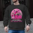 Ghost And Witch Boston Terrier Dog In October We Wear Pink Men Graphic Sweatshirt, Boston Terrier Ghost Gifts, trending gift