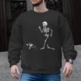 Halloween Boston Terrier And Skeleton Men Graphic Sweatshirt, Boston Terrier Halloween Gifts, trending gift