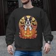 Halloween Retro Boston Terrier Men Graphic Sweatshirt, Boston Terrier Halloween Gifts, trending gift