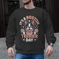 It’s A Boston Terrier Day Pet Cute Dog Lover Cartoon Men Graphic Sweatshirt, trending gift