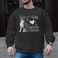Just A Girl Who Loves Her Boston Terrier Puppy Love Men Graphic Sweatshirt, trending gift