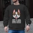 Just a Girl Who Loves Boston Terriers Men Graphic Sweatshirt, trending gift