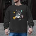 Kawaii Kids & Boys Astronaut Space Boston Terrier Dog Lover Men Graphic Sweatshirt, trending gift
