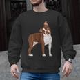 Red Boston Terrier Dog Men Graphic Sweatshirt, trending gift