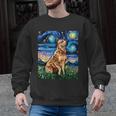 Red Heeler Starry Night Cattle Dog Colorful Art By Aja For Men Women Girls Kids Men Graphic Sweatshirt, trending gift