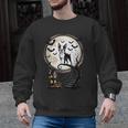 Spooky Halloween Moon Boston Terrier Boston Bull Bostie Men Graphic Sweatshirt, Boston Terrier Halloween Gifts, trending gift