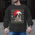 Ugly Xmas Sweater Santa Boston Terrier Dog Christmas For Men Women Kids Men Graphic Sweatshirt, Boston Terrier Christmas Gifts, trending gift