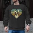 Vintage American Boston Terrier Lovers Valentine's Day Men Graphic Sweatshirt, American Boston Terrier Gifts, trending gift