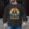Vintage Boston Terrier Grandpa Dog Lovers Father's Day Men Graphic Sweatshirt, trending gift