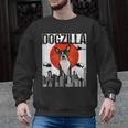Vintage Japanese Dogzilla Boston Terrier Men Graphic Sweatshirt, trending gift