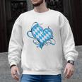Bavarian Flag As Heart Blue Diamond Bavaria Men Graphic Sweatshirt, trending gift