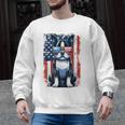 Boston Terrier Dog American USA US Flag Pets Vintage Outfit Men Graphic Sweatshirt, American Boston Terrier Gifts, trending gift