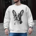 Boston Terrier Dog Motif Pet Illustration Boston Terrier For Men Women Kids Men Graphic Sweatshirt, trending gift