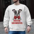 Boston Terrier Grandma Dog Lovers Puppy Bostie Owner Men Graphic Sweatshirt, trending gift
