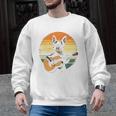 Boston Terrier Guitar Retro Men Graphic Sweatshirt, trending gift
