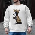 Boston Terrier Lover I Love Mom Tattoo Leopard Men Graphic Sweatshirt, Mom Gifts, Boston Terrier Mom Gifts, trending gift