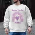 Boston Terrier Mama Cute Rainbow Paw Heart Shape Men Graphic Sweatshirt, trending gift