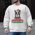 Boston Terrier Santa Claus Christmas Dog Men Graphic Sweatshirt, Boston Terrier Christmas Gifts, trending gift