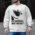 Boston Terrier Shirt Ok Seriously Who Farted Men Graphic Sweatshirt, trending gift