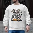 Boston Terrier Skeleton Mummy Witch Halloween Men Graphic Sweatshirt, Boston Terrier Halloween Gifts, trending gift
