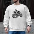 Cool Boston Terrier Riding a Motorcycle Biker Dog Lover For Men Women Kids Men Graphic Sweatshirt, Boston Terrier Riding Gifts, trending gift