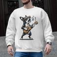Dog Playing Guitar Singing Boston Terrier For Men Women Girls Kids Men Graphic Sweatshirt, trending gift