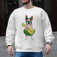 Hawaiian Boston Terrier Dog Pineapple Ukulele Summer For Men Women Girls Kids Men Graphic Sweatshirt, trending gift