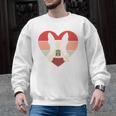 Retro Heart Boston Terrier Dog Vintage Valentine Men Graphic Sweatshirt, trending gift