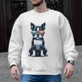 USA Flag Boston Terrier Best Dog Mom Ever 2025 Men Graphic Sweatshirt, Mom Gifts, Boston Terrier Mom Gifts, trending gift