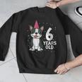 6 Years Old Birthday Boston Terrier Dog Lover 6th Party Kid Men Graphic Sweatshirt, funny design