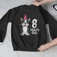 8 Years Old Birthday Boston Terrier Dog Lover 8th Party Kid Men Graphic Sweatshirt, funny design