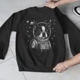 Astronaut Boston Terrier Space Galaxy Dog Lovers Men Graphic Sweatshirt, funny design