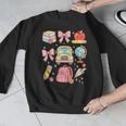 Back To School Coquette Teacher Women Girl Kindergarten PreK Men Graphic Sweatshirt, funny design