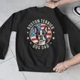 Boston Bull Terrier Men Boston Terrier Dog Dad Men Graphic Sweatshirt, Boston Terrier Dad Gifts, funny design