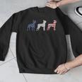 Boston Terrier 4th Of July Dog Patriotic USA Flag Man Woman Men Graphic Sweatshirt, Patriotic Boston Terrier Gifts, Boston Terrier 4th Of July Gifts, funny design