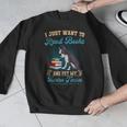Boston Terrier American Gentleman Bibliophile Book Lover Men Graphic Sweatshirt, American Boston Terrier Gifts, funny design