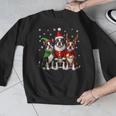 Boston Terrier Christmas Dogs Santa Reindeer Elf Men Graphic Sweatshirt, Boston Terrier Christmas Gifts, funny design